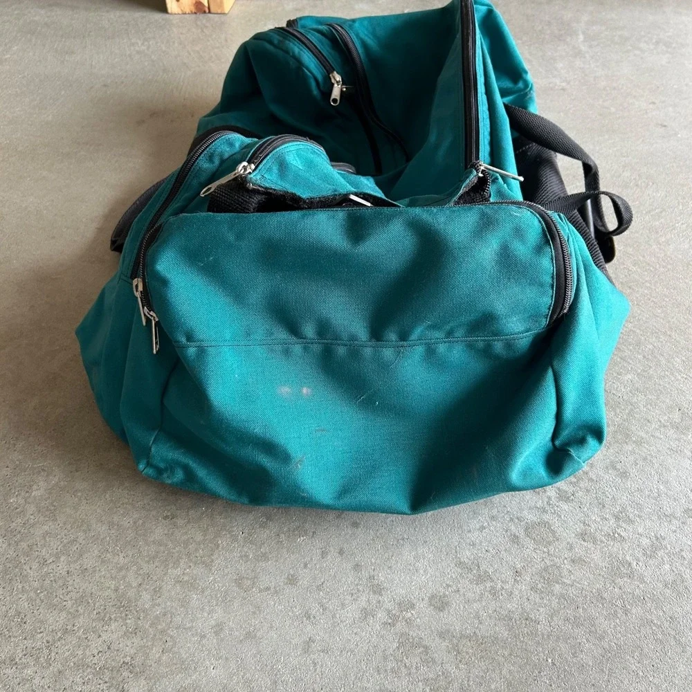 Vintage 90s LL Bean Rolling Duffle Bag Large 34